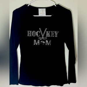 Hockey mom bling shirt